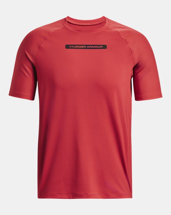 Men's UA RUSH™ SmartForm Short Sleeve, Red, pdpMainDesktop image number 4